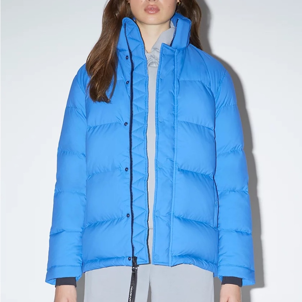 TNA The Super Puff in Daphne Blue NWOT